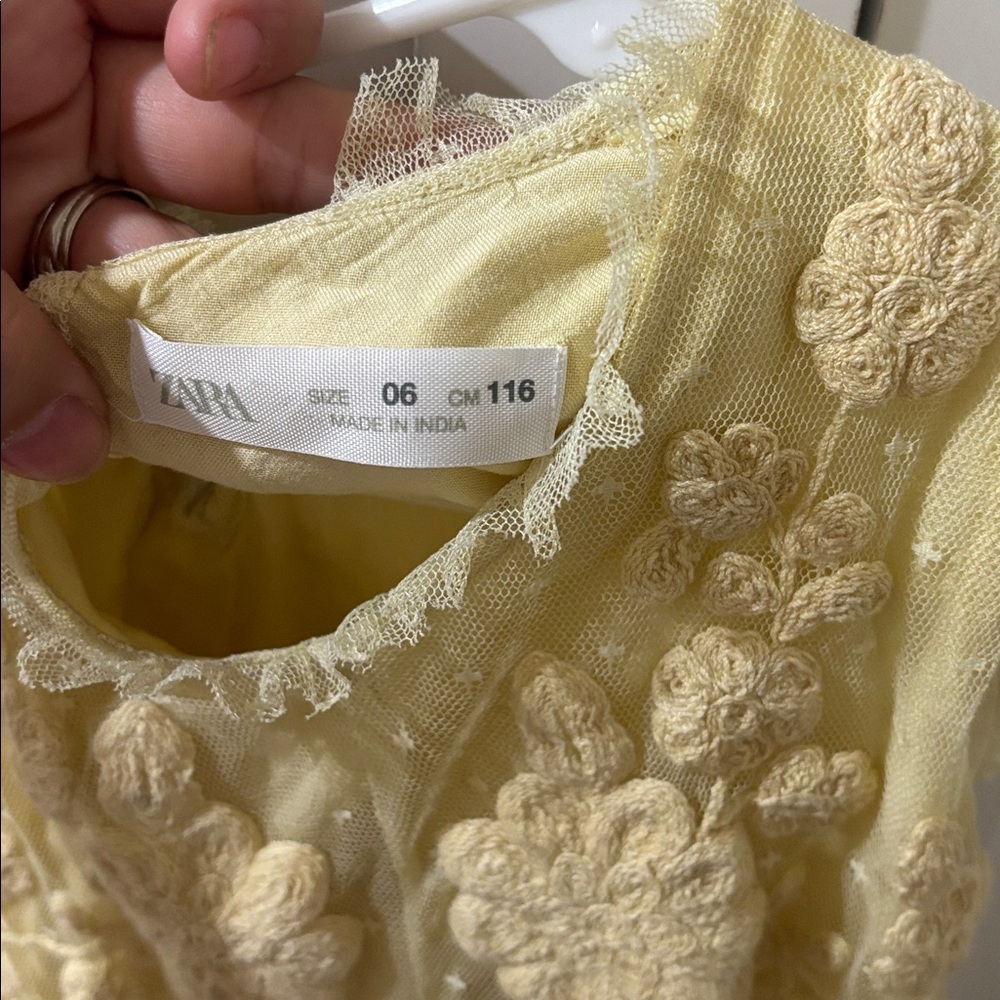 ZARA EMBROIDERED TULLE DRESS - Picture 2 of 3